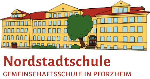Dieses Logo der Nordstadtschule zeigt eine Illustration des Schulgebäudes. Klicken Sie um zur Startseite zu gelangen.